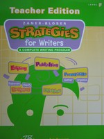 (image for) Strategies for Writers F TE (TE)(Spiral) by Crawford, Sipe,