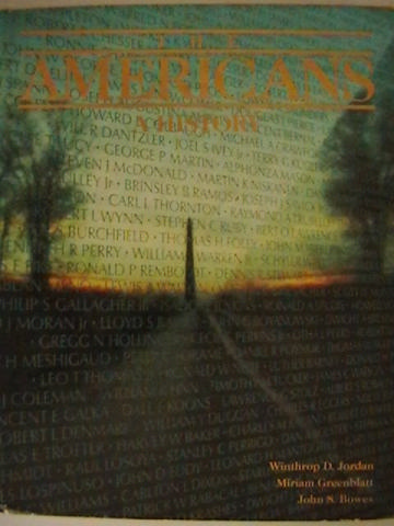 (image for) Americans A History (H) by Jordan, Greeblatt, & Bowes