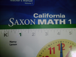(image for) California Saxon Math 1 TM Volume 1 (CA)(TE)(Binder) by Larson