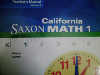 (image for) California Saxon Math 1 TM Volume 2 (CA)(TE)(Binder) by Larson
