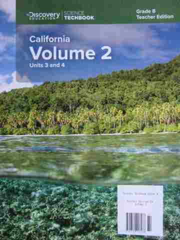 (image for) Science Techbook California 8 Vol 2 TE (CA)(TE)(Spiral) by Gensemer, Marsland, & Snyder