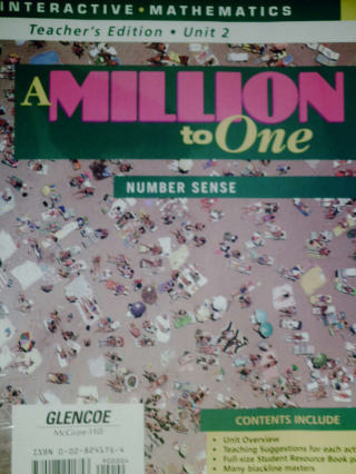(image for) Interactive Mathematics Unit 2 A Million to One TE (TE)(PK)