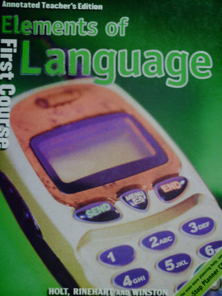(image for) Elements of Language 1st Course ATE (TE)(H) by Odell, Vacca,