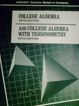 (image for) College Algebra with Trigonometry 5th Edition IRM (TE)(P)