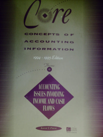 (image for) Core Concepts of Accounting Information 1994-1995 Theme II (P