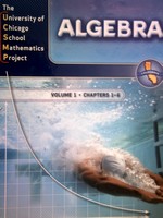 (image for) UCSMP Algebra Volume 1 California Edition (CA)(H) by Brown,