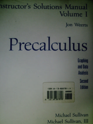 (image for) Precalculus 2nd Edition ISM Volumes 1 & 2 (TE)(Pk)