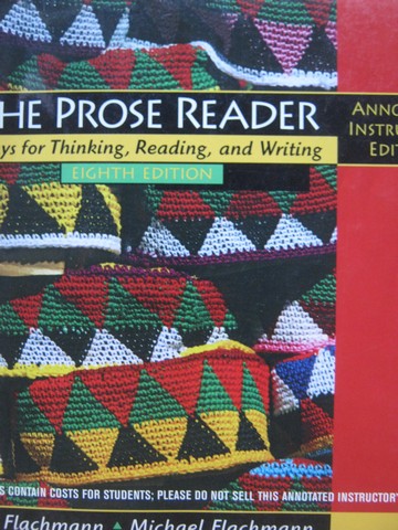 (image for) Prose Reader 8th Edition AIE (TE)(P) by Flachmann & Flachmann