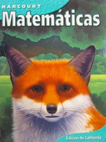 (image for) Harcourt Matematicas 5 Edicion de California (CA)(H) by Singer,