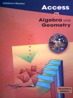 (image for) Access to Algebra & Geometry TE (TE)(H) by O'Daffer, Clemens,