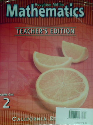 (image for) HM Mathematics 2 California TE Volumes 1 & 2 (CA)(TE)(PK)