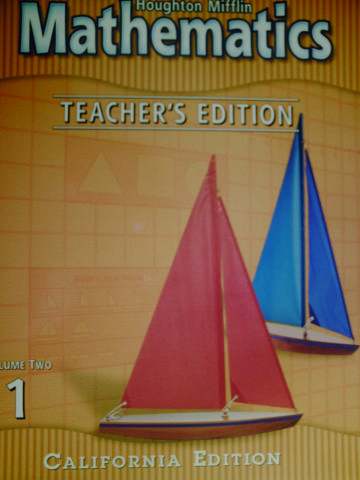 (image for) HM Mathematics 1 California TE Volume 2 (CA)(TE)(Spiral)