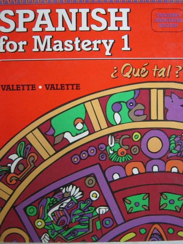 (image for) Spanish for Mastery 1 Que tal? TAE (TE)(H) by Valette & Valette
