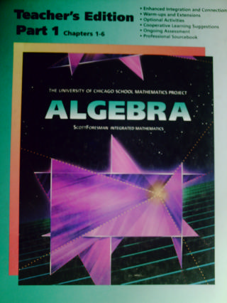 (image for) UCSMP Algebra 2nd Edition TE Part 1 (TE)(H) by McConnell,