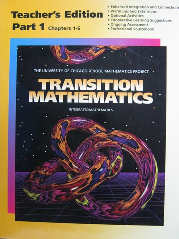 (image for) UCSMP Transition Mathematics 2e TE Part 1 Chapters 1-6 (TE)(H)