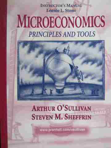 (image for) Microeconomics Principles & Tools IM (TE)(P) by Leonie L Stone