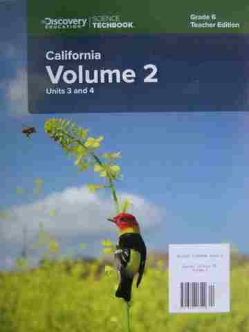 (image for) Science Techbook California 6 Vol 2 TE (CA)(TE)(Spiral) by Gensemer, Marsland, & Snyder