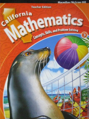 (image for) California Mathematics 3 TE Volume 1 (CA)(TE)(Spiral) by Day,