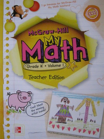 (image for) My Math K Volume 1 TE (TE)(Spiral) by Carter, Cuevas, Day,