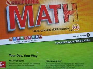 (image for) California Math Course 2 Common Core Volume 2 TWE (TE)(Spiral)