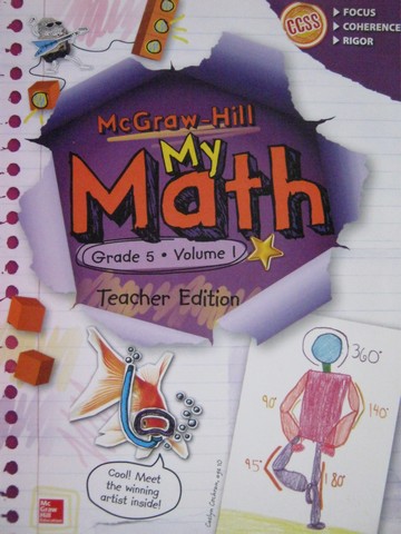 (image for) My Math 5 Volume 1 TE (TE)(Spiral) by Carter, Cuevas, Day,