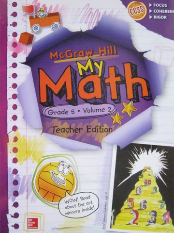 (image for) My Math 5 Volume 2 TE (TE)(Spiral) by Carter, Cuevas, Day,