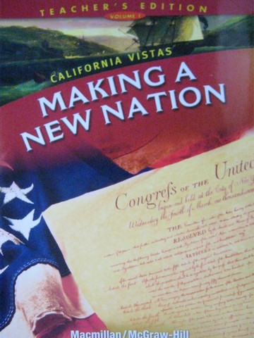 (image for) California Vistas 5 Making a New Nation TE V 1 (CA)(TE)(Spiral)