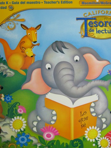 (image for) Tesoros de Lectura K.10 Cuanto aprendi! TE (CA)(TE)(Spiral)