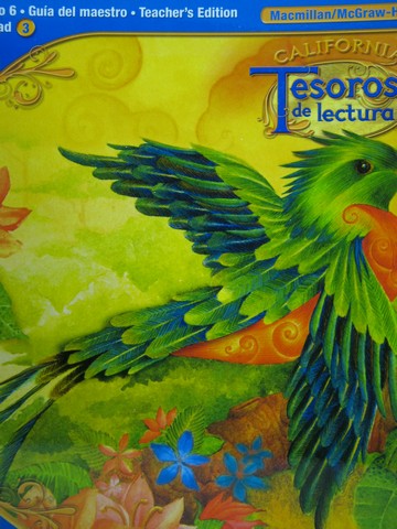 (image for) Tesoros de Lectura 6.3 Valores TE (CA)(TE)(Spiral) by Duran,