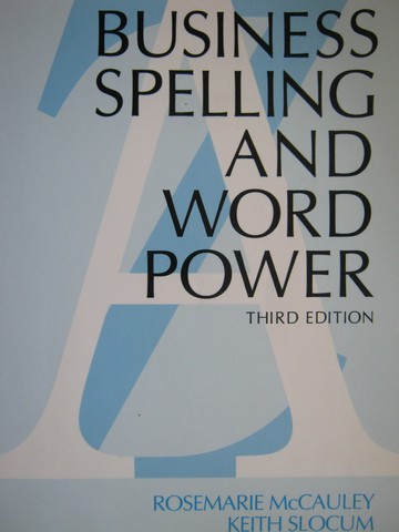 (image for) Business Spelling & Word Power 3rd Edition (P) by McCauley,