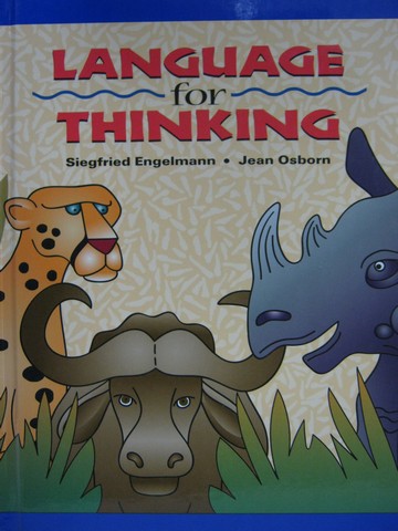 (image for) Language for Thinking Student Picture Book (H) by Engelmann,