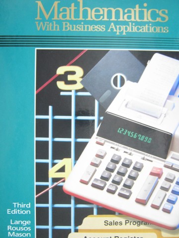 (image for) Mathematics with Business Applications 3rd Edition (H) by Lange,