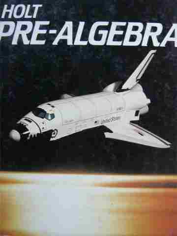 (image for) Holt Pre-Algebra (H) by Nichols, Edwards, Hoffman, & Mamary
