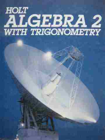 (image for) Holt Algebra 2 with Trigonometry (H) by Nichols, Edwards,