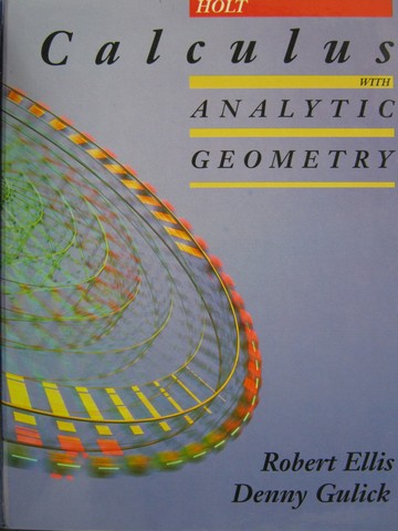 (image for) Holt Calculus with Analytic Geometry (H) by Ellis & Gulick