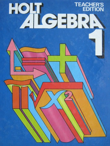 (image for) Holt Algebra 1 TE (TE)(H) by Nichols, Edwards, Garland, Hoffman,