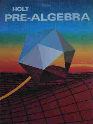 (image for) Holt Pre-Algebra (H) by Nichols, Litwiller, & Kennedy