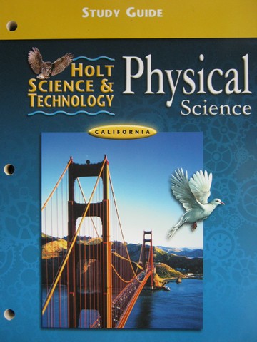 (image for) Holt Physical Science Study Guide California Edition (CA)(P)