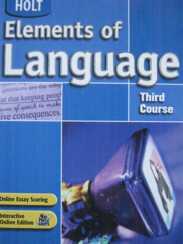 (image for) Elements of Language 3rd Course (H) by Odell, Vacca, Hobbs,