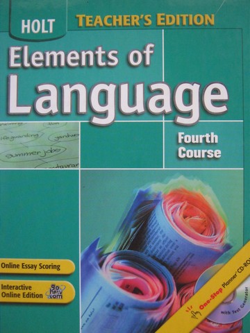 (image for) Elements of Language 4th Course TE (TE)(H) by Odell, Vacca,