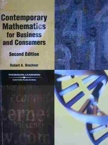 (image for) Contemporary Mathematics for Business & Consumers 2nd Edition(P)