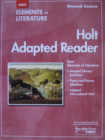 (image for) Elements of Literature 2nd Course Adapted Reader (P)