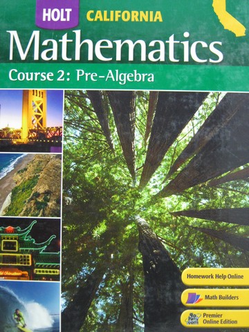 (image for) California Mathematics Course 2 Pre-Algebra (CA)(H)