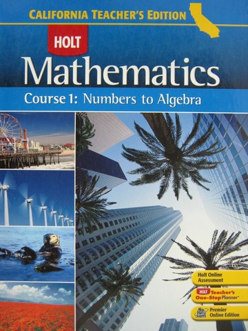 (image for) California Mathematics Course 1 TE (CA)(TE)(H) by Bennett,