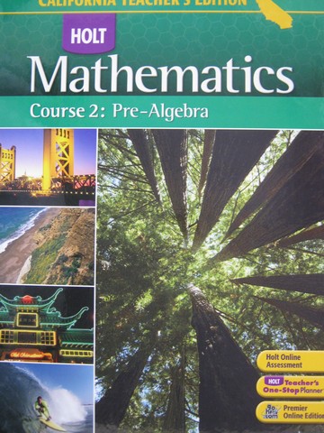 (image for) California Mathematics Course 2 Pre-Algebra TE (CA)(TE)(H)