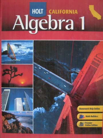 (image for) California Algebra 1 Large Print (CA)(H)(L) by Burger, Chard,