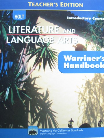 (image for) Warriner's Handbook Introductory Course TE (CA)(TE)(H)