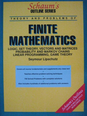 (image for) Theory & Problems of Finite Mathematics (P) by Lipschutz