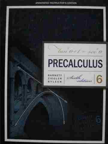 (image for) Precalculus 6th Edition AIE (TE)(H) by Barnett, Ziegler,