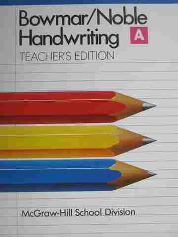 (image for) Bowmar/Noble Handwriting A TE (TE)(P)
